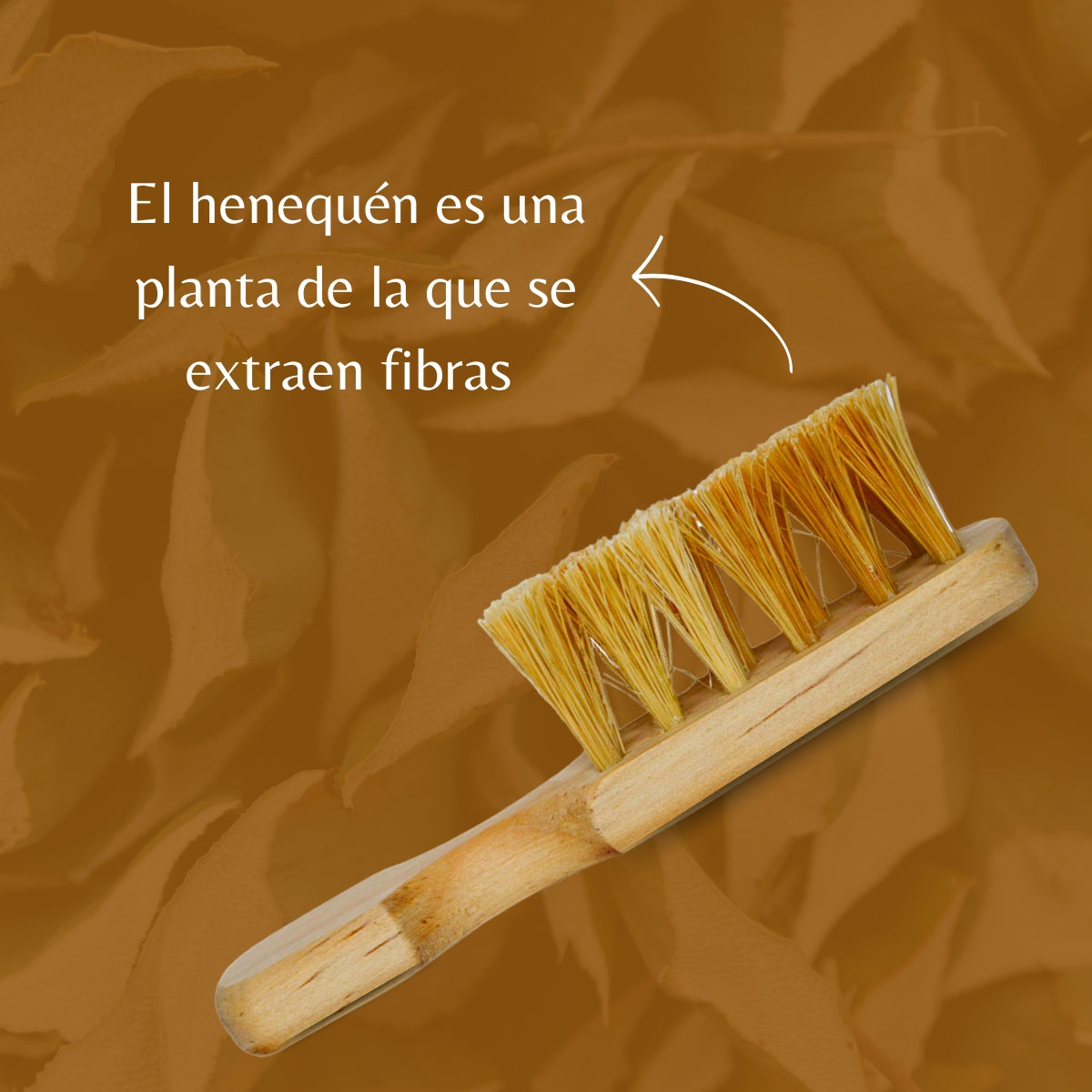 Cepillo Artesanal para Cabello de Henequen Chico