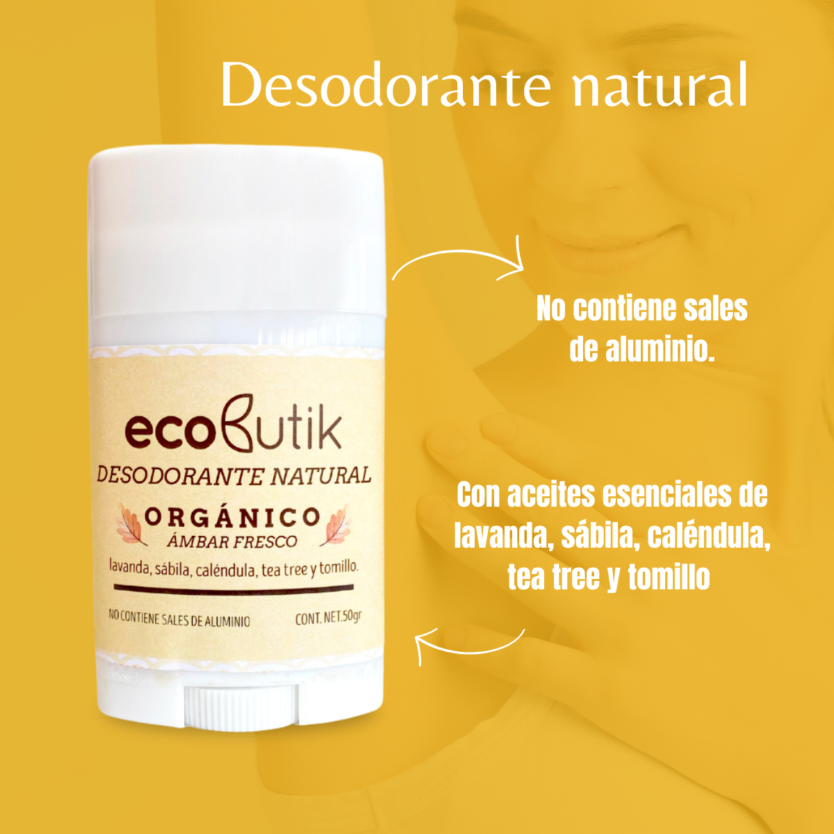 Desodorante Natural Ámbar Fresco