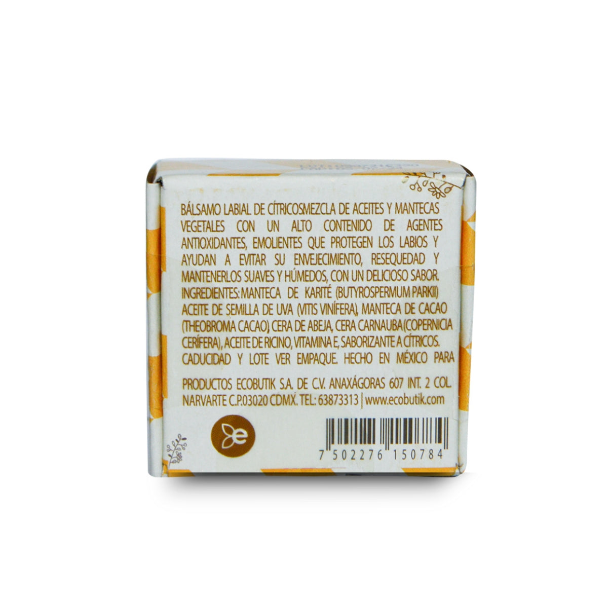 Bálsamo Labial de Cítricos