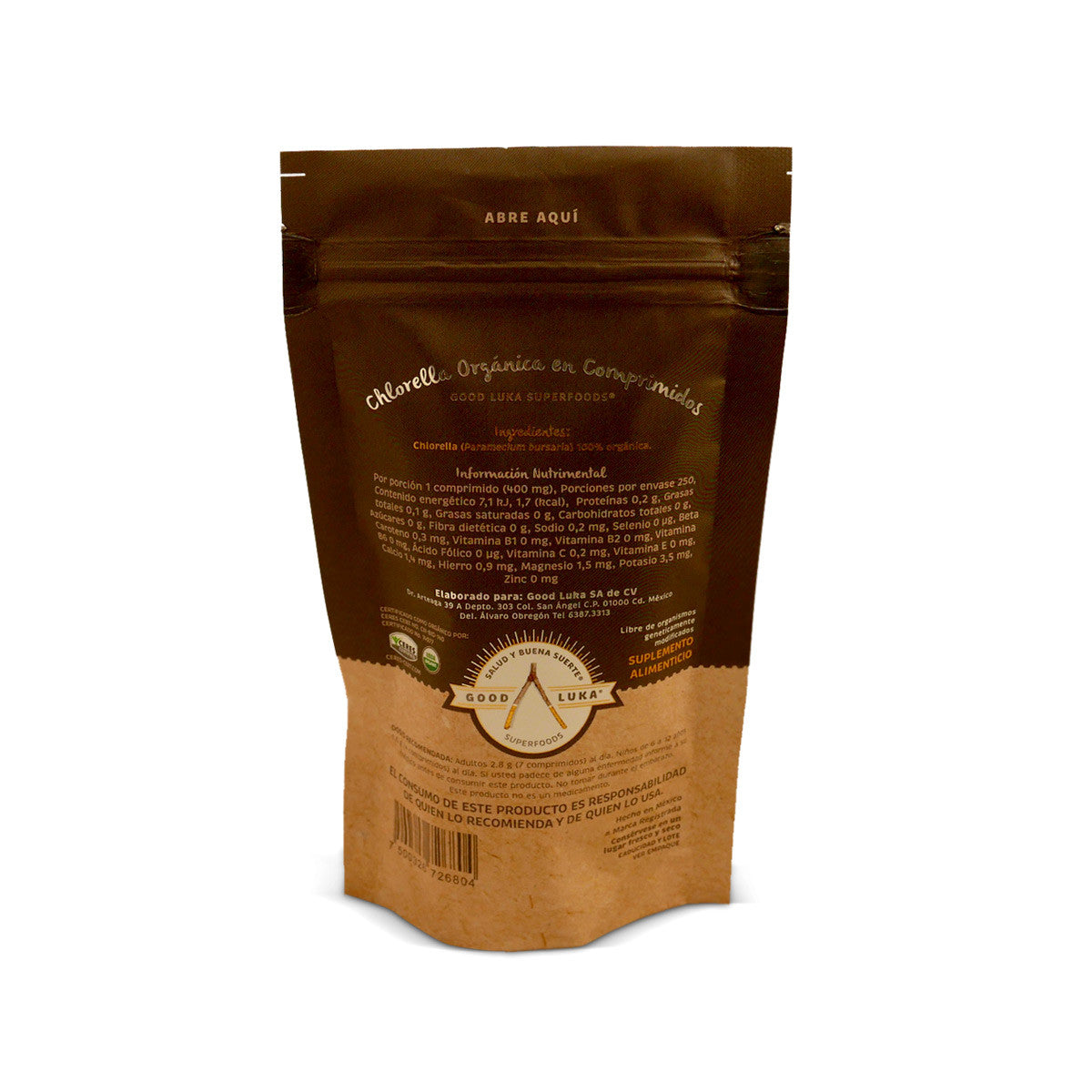 Chlorella Orgánica Superfood Good Luka Ecobutik